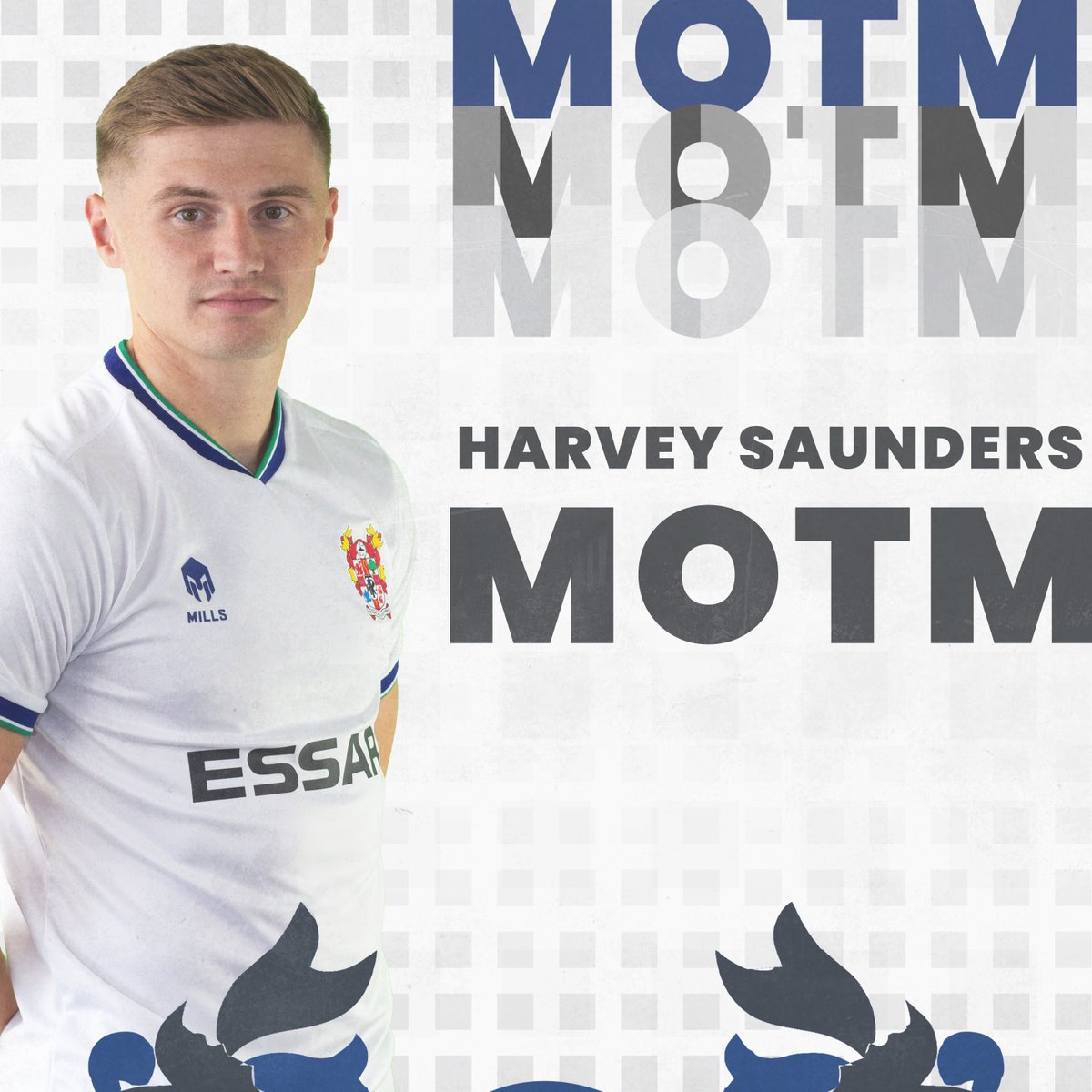 👏 Deserved recognition for a tireless performance. @HarveySaunder10 is your Sutton (H) MOTM! #TRFC #SWA