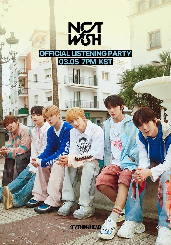 📢Join us for the #OurWISH Party on March 5th! 💚Let's celebrate the release of NCT WISH's debut single 【WISH】 💚With the members’ recommended NCT songs! @STATIONHEAD   📍 stationhead.live/nctwishofficial 🪽 On LIVE: 03.05 7PM KST   #NCTWISH #WISH #NCTWISH_WISH