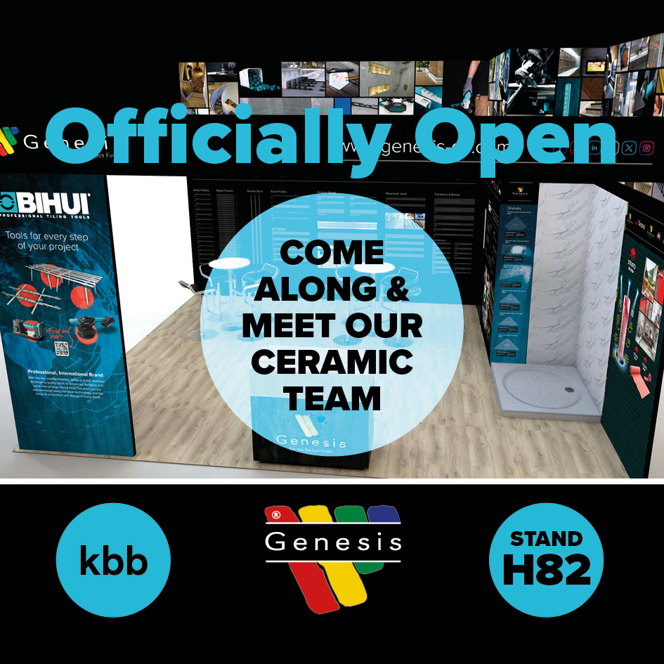 GenesisGlobalSystems (@genesisaps) on Twitter photo KBB is now officially open! Come along and meet our Ceramic Team on stand H82. Hope to see you there!
#GenesisGlobalsystems #kkbbirmingham2024 #ceramics #BathroomDesign #KitchenDesign #CeramicsTeam KBB is now officially open! Come along and meet our Ceramic Team on stand H82. Hope to see you there!
#GenesisGlobalsystems #kkbbirmingham2024 #ceramics #BathroomDesign #KitchenDesign #CeramicsTeam