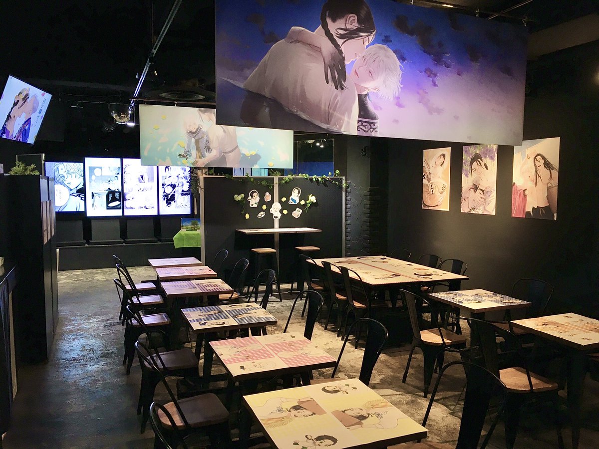 🌑#夜明けの唄 コラボカフェ〜picnic on new moon day〜✨at #マンガ展