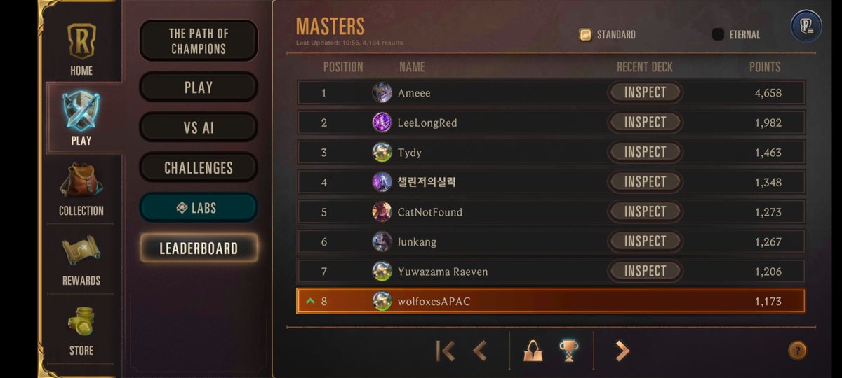 wolfoxcs's tweet image. Sup guys! I just achived my last goal in this game. I finally rewind to frontpage on ALL servers! (Okay, honestly, my goal was triple rank 1, but apac server rank1 went brrrr, kudos for him!)