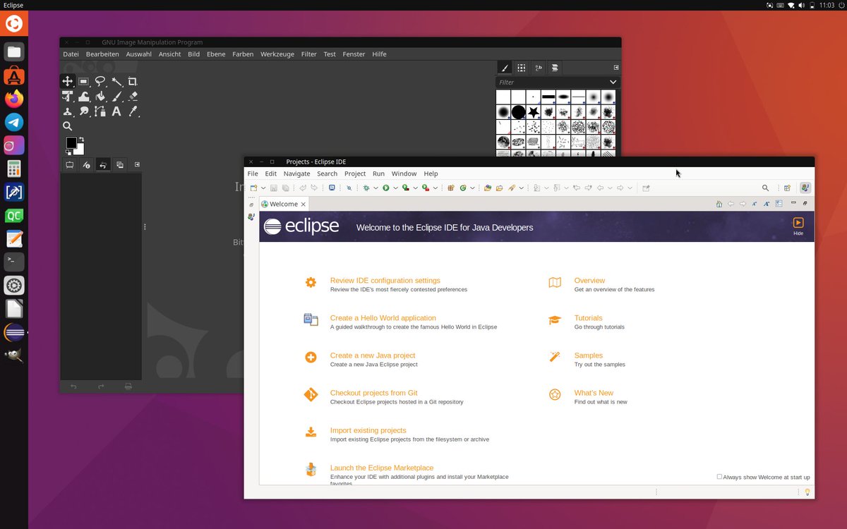 fredldotme's tweet image. Another sneak peek into Lomiri on Ubuntu 24.04