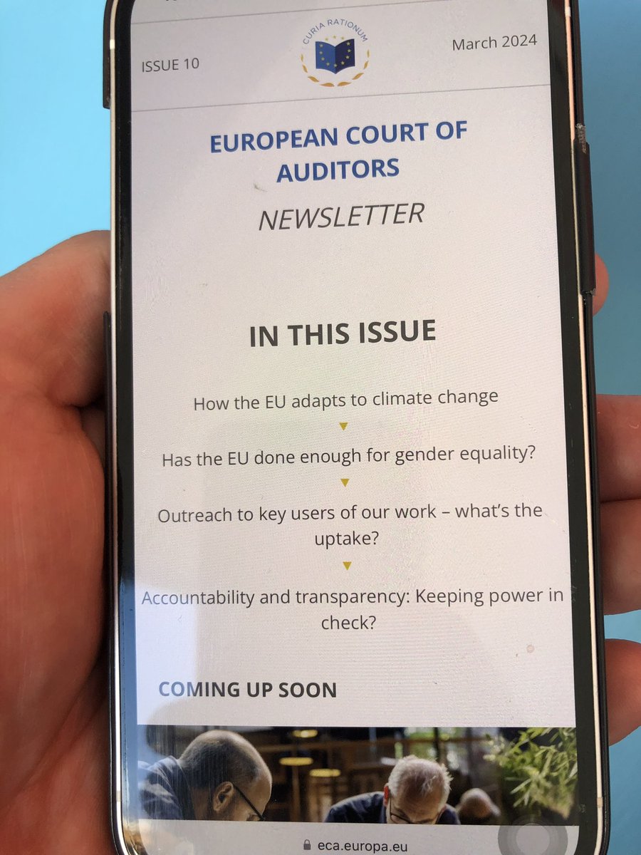 Coffee, croissant & @EUauditors newsletter can make for a good Sunday morning. If our freshest edition hasn’t hit your mailbox, you can peruse in online now, and sign up too. 🔗 Newsletter - March 2024 eca.europa.eu/ECANewsletters… 🔗 Subscribe eca.europa.eu/en/subscribe