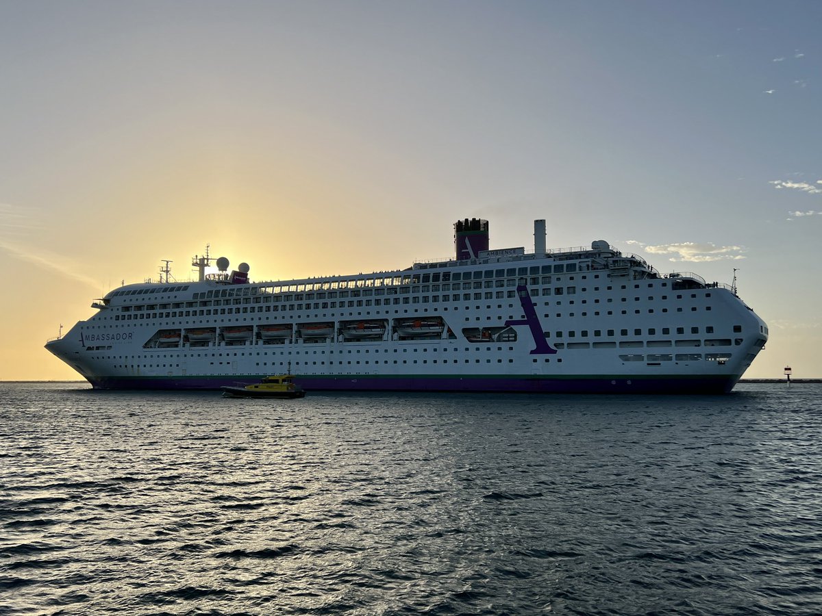 @ambassadorcruis #Ambience made her maiden visit to #Adelaide last week. #Australia she is the former @POCruises #PacificDawn.