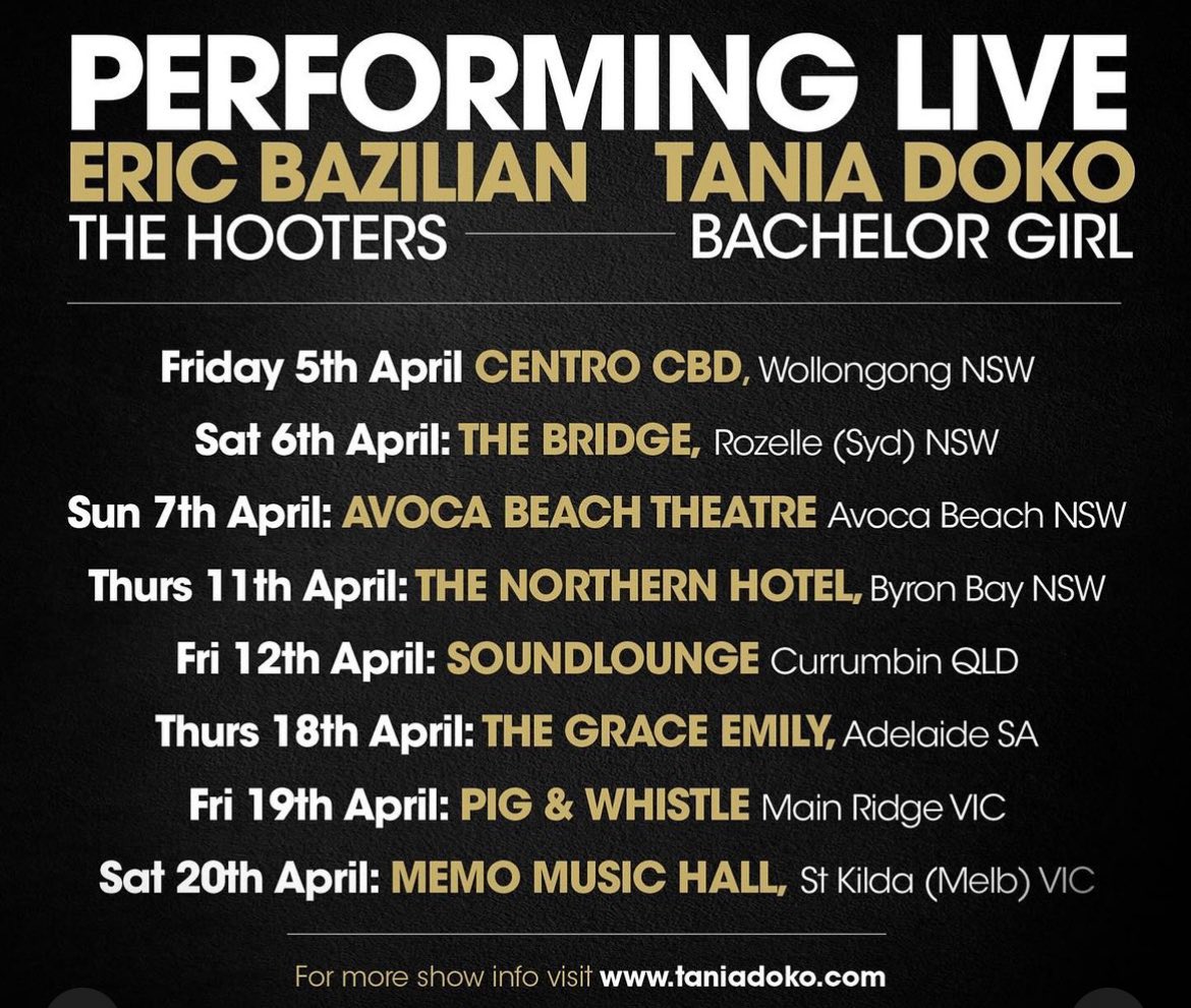 Tickets via taniadoko.com