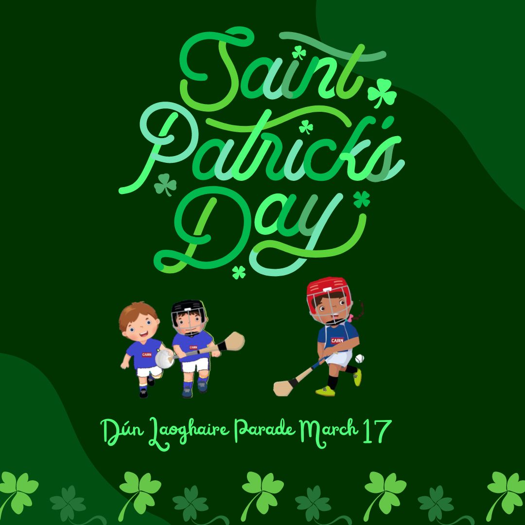📷 Save the Date! 📷 Cabinteely GAA is excited to announce our invitation to join the first St. Patrick's Day Parade in decades in Dún Laoghaire! Come and join the fun!