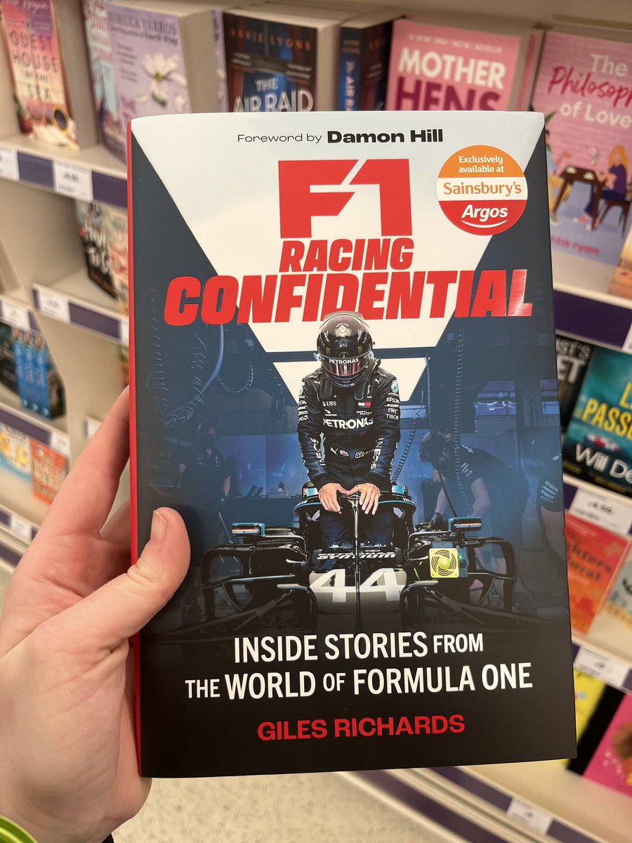 Look what I picked up in Sainsburys before work. Look who’s on the cover too! I can’t wait to start reading it! 😉💜 #F1 #Formula1 #LewisHamilton #DamonHill #F1RacingConfidential #Reading #Books