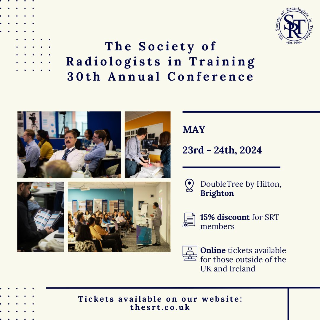 ** THE SRT 30TH ANNUAL CONFERENCE ** We look forward to welcoming you to this year's Conference in Brighton on 23rd - 24th May 2024. Purchase your ticket online from: thesrt.co.uk/events #SRT2024