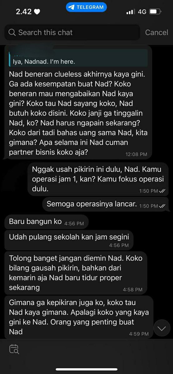 disguszt's tweet photo. 1.1.5:

Kita masuk ke gaji ya. Disini A mulai sadar bahwa dia korban manipulasi, gaslight, dan guiltrip. Sehingga ia tidak mau lagi membahas urusan di atas dan meminta HAK dia untuk gaji yang tidak pernah di tf (padahal perjanjian awal, A minta untuk gajian per dua minggu sekali) https://t.co/8ohsq2G82X