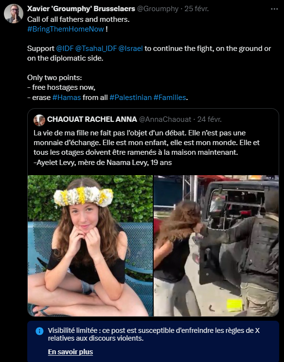 Groumphy's tweet photo. Sérieusement... Y-a-t-il quelqu'un à bord de la modération de X ?
Xeet limité.
Soit dénonciation, soit modération complètement aléatoire...
#BringThemHomeNow #SupportToIsrael #Opinion #FreedomOfSpeech https://t.co/R6Ly1E9OzY