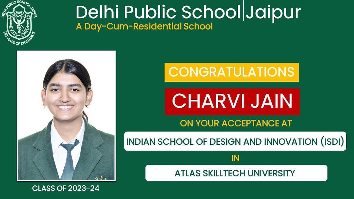 Congratulations, Charvi! Your hard work, dedication, and talent have opened doors to incredible opportunities. We’re immensely proud of your achievement and can’t wait to see you thrive on this new journey! 

#GlobalEducation 
#SuccessStory 
#careercounselling
#collegeplacement