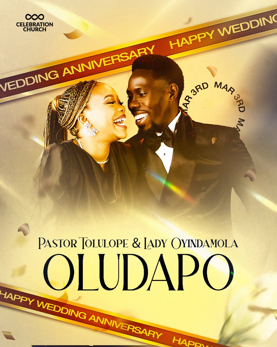 cci__global's tweet image. Happy Anniversary to our beloved Pastor @tolulopeoludapo and his precious wife @oyinoludapo
We are incredibly grateful for your lives and the powerful example you set for a Godly marriage. Your constant love and devotion to each other truly mirrors the beautiful relationshipโฆ