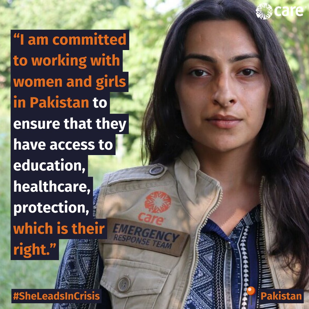 CARE International UK (@careintuk) on Twitter photo Thanks to the players of Postcode Lottery, this #IWD we are supporting women caught up in crisis.
Maryam, <a href="/CAREPakistan_/">CARE Pakistan</a>, worked in the response to the floods that impacted over 30 million people.
Read more about her story: careinternational.org.uk/news-stories/s…
#SheLeadsInCrisis Thanks to the players of Postcode Lottery, this #IWD we are supporting women caught up in crisis.
Maryam, <a href="/CAREPakistan_/">CARE Pakistan</a>, worked in the response to the floods that impacted over 30 million people.
Read more about her story: careinternational.org.uk/news-stories/s…
#SheLeadsInCrisis