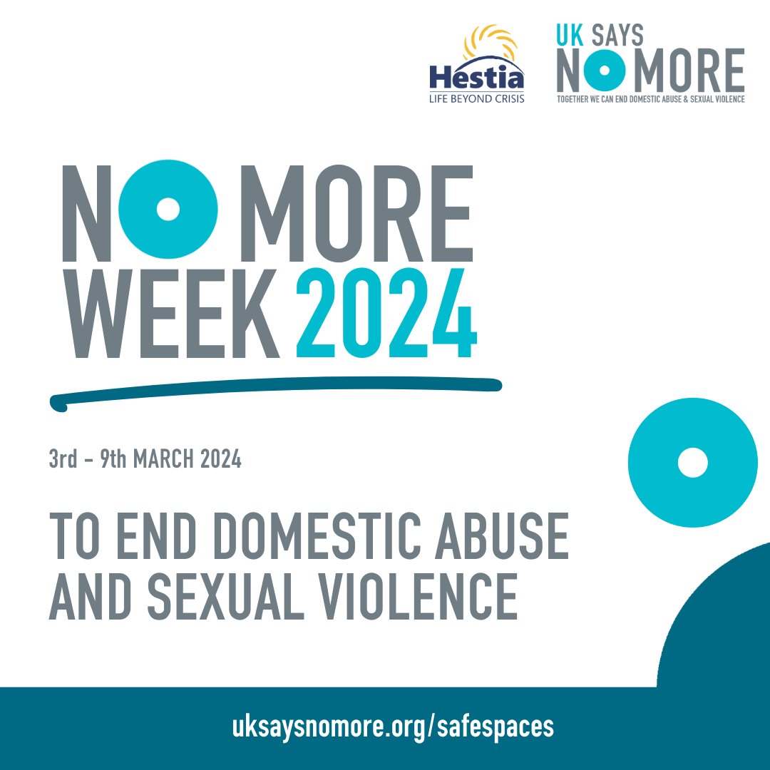 It’s #NOMOREWEEK 2024! A week of raising awareness to end #domesticabuse and #sexualviolence. We’ll be sharing ways to spot the signs of domestic abuse, conversations starters and more. Download the Bright Sky app today for more ways to support👉🏼 hestia.org/brightsky