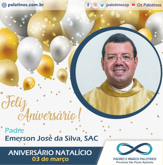 palotinossp's tweet photo. Hoje nos alegramos pelo aniversário do Pe. Emerson José da Silva, SAC - da Paróquia Coração Eucarístico de Jesus e Santa Marina  e nosso Ecônomo Provincial - São Paulo-SP. Nossas felicitações pelo dom de sua vida em nossas vida. Que Deus sempre o abençoe o ilumine. Parabéns! https://t.co/CuBzmrlgyU