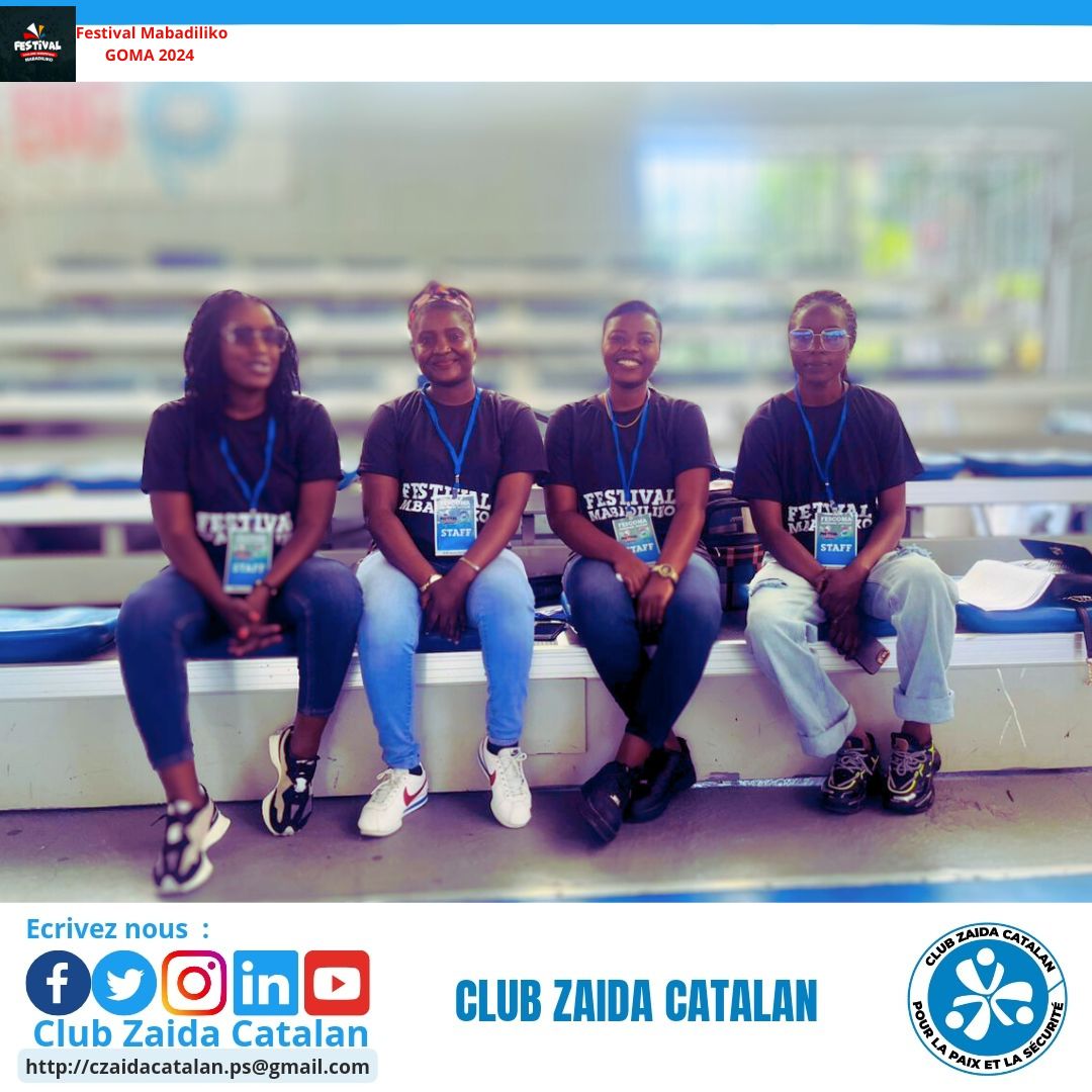 ClubZaidaC's tweet photo. C'est le grand jour!
Nous accueillons les eleves de 24 ecoles au Festival MABADILIKO où la science se met au service de la paix.Nous avons l'opportunité de rencontrer les jeunes femmes,d'échanger des idées et de partager un moment unique dédié à la consolidation de la paix. https://t.co/NKfgLgIL2N