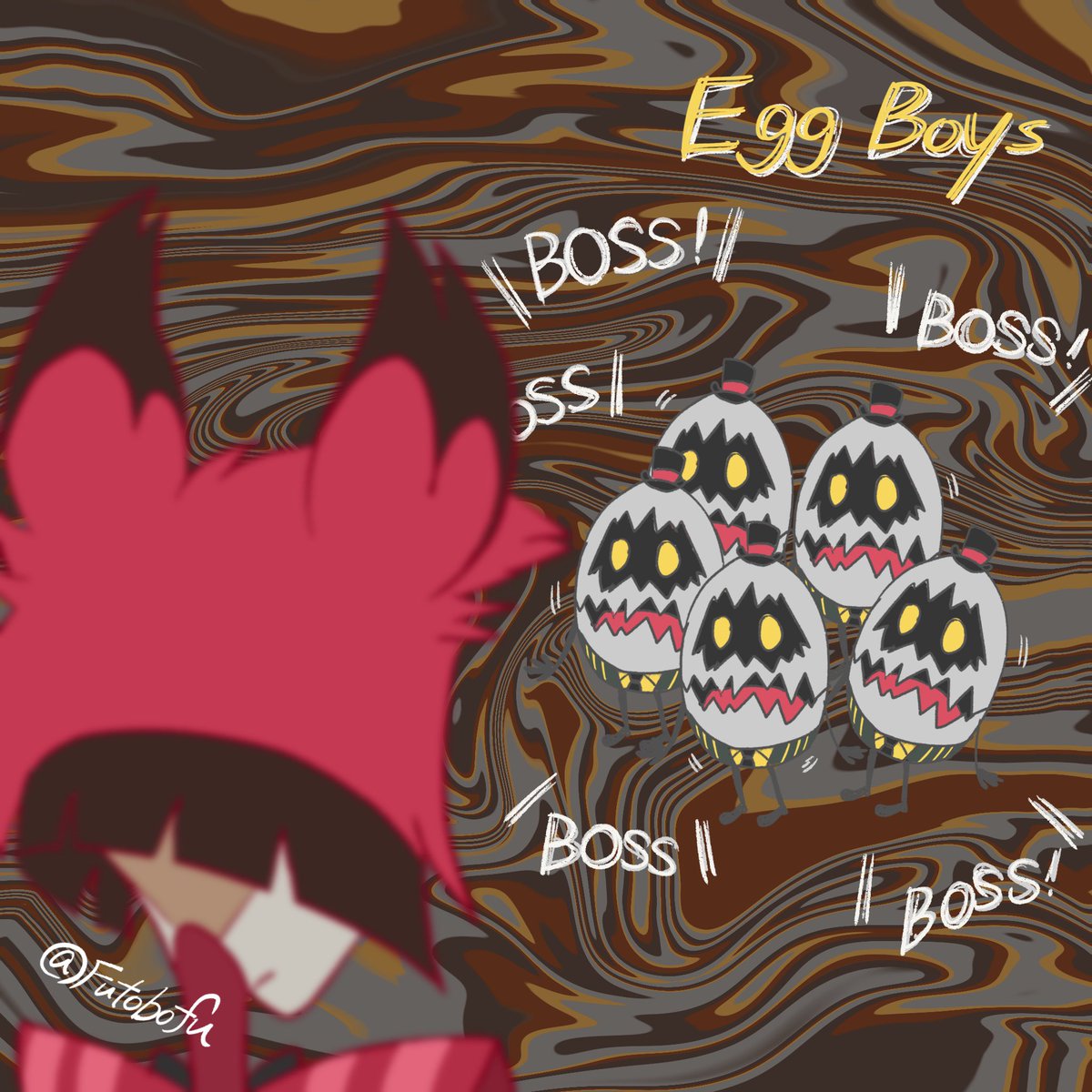 Futobofu's tweet photo. エッギーズ🥚

#HazbinHotel #HazbinHotelFanart https://t.co/sE3QBcHyzK