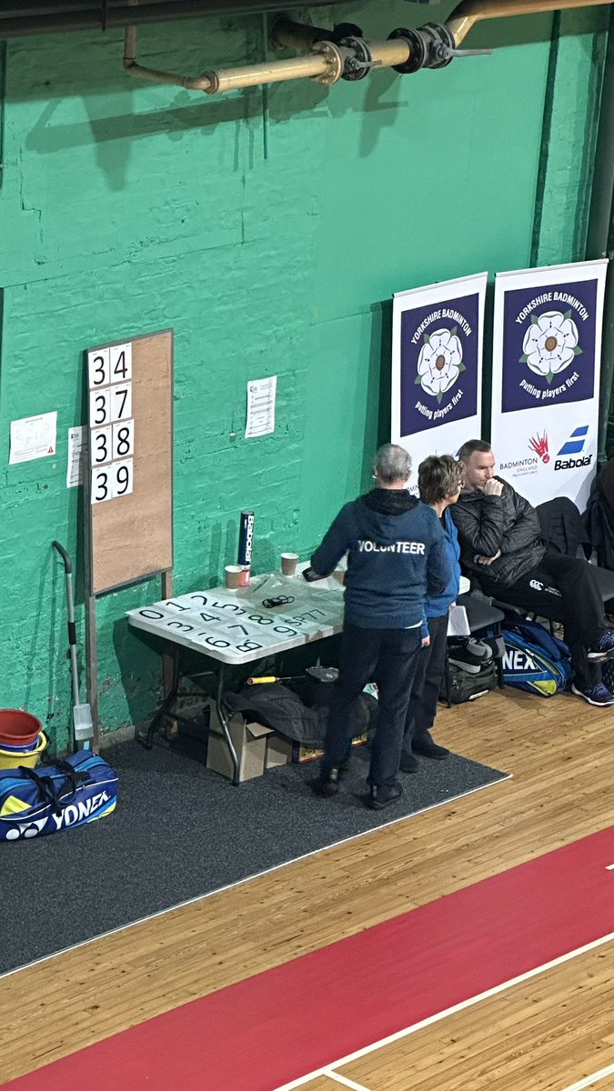 Third day of the Masters Gold Tournament at the York Railway institute and play is in full swing. Nearly 40 matches out of 160 already completed. @BadmintonEnglnd @BE_North @york_ri