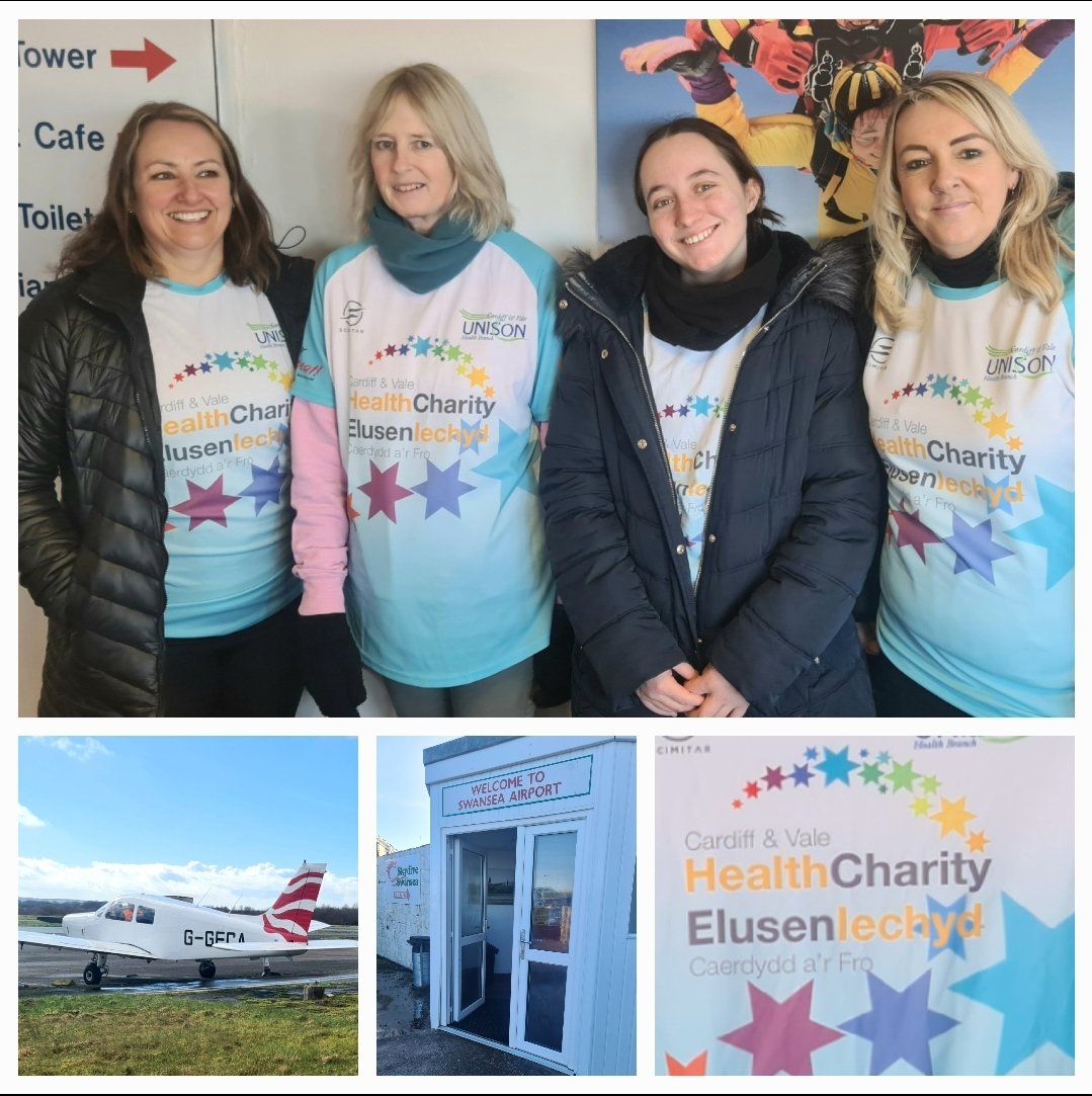 My awesome colleagues (and my child) are jumping out of a plane to raise for @Health_Charity for Children and Young People. After many cancellations, IT'S HAPPENING 🎉 @CV_UHB