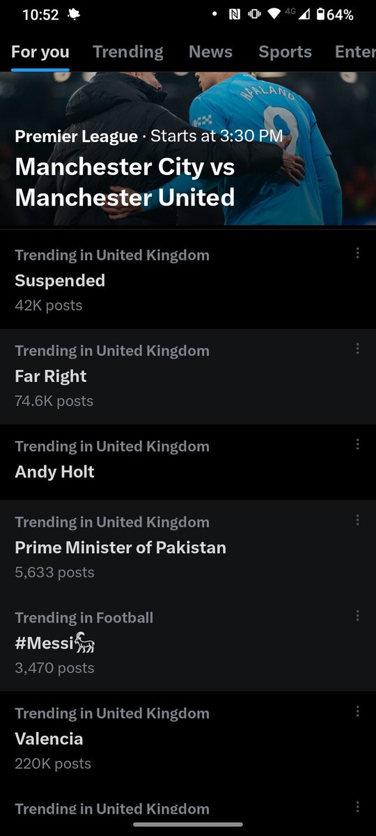 Andyh you are trending and you aren't even on to see it