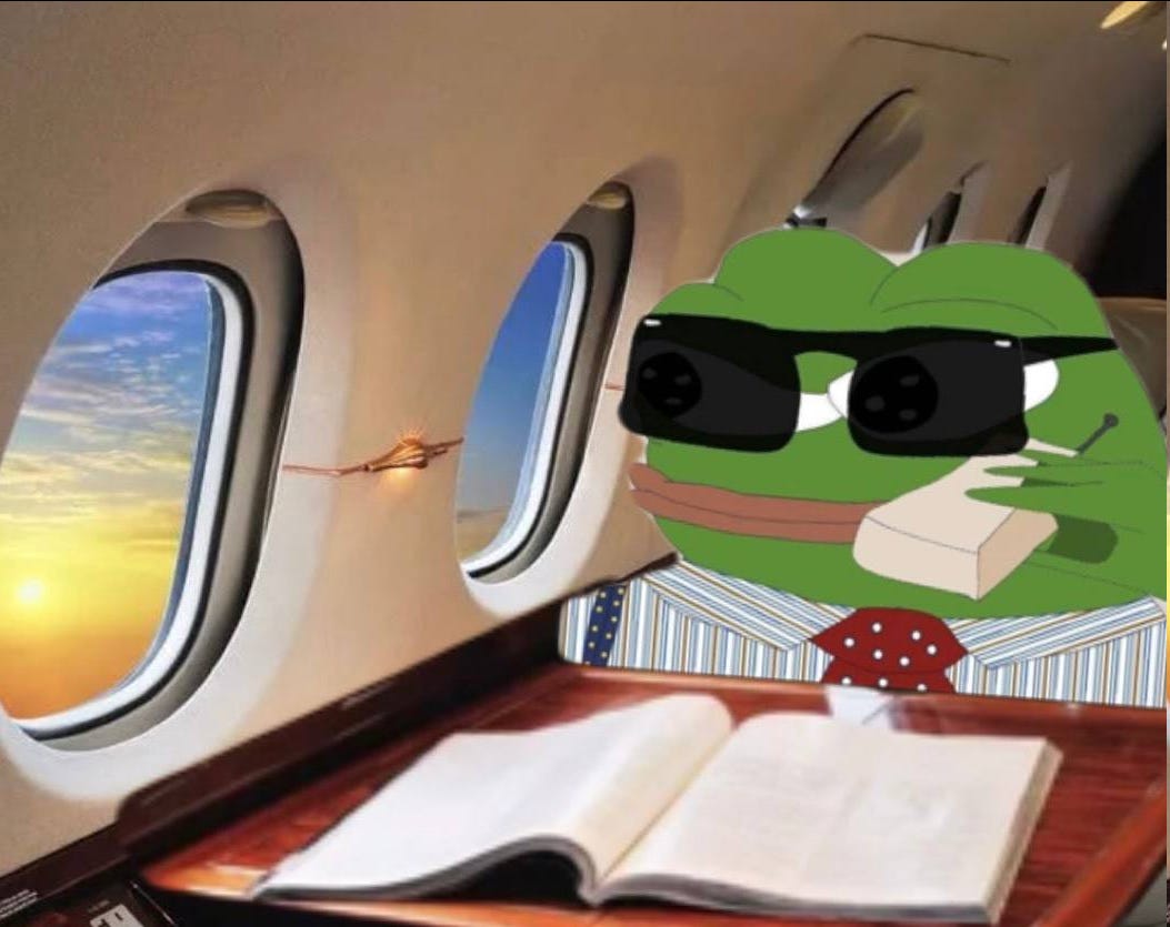 Ayooooo!
    
fr0x Weekly Report #3  is here mfers!    

Back to the live mint of 'The fr0xers', our current position and market views, the outlook for treasury... EVERYTHING is covered here :

mirror.xyz/fr0xcapital.et… 

Share, Like &amp; love yourself   
🐸📷🐸