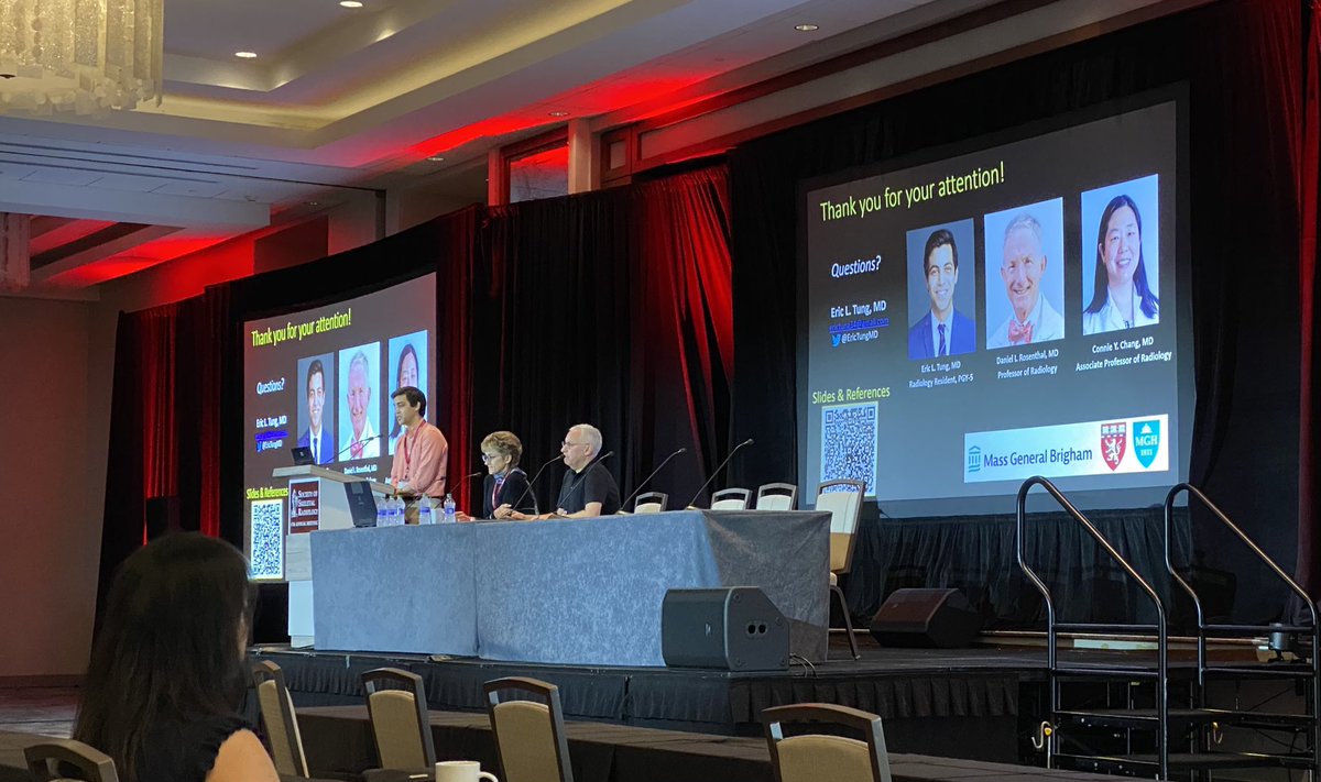 Great job @EricTungMD 👏👏 amazing to see residents on the podium in the main session of #SSR2024 #FutureMSKRads
 
Happy to see #SSR welcoming residents into the meeting!