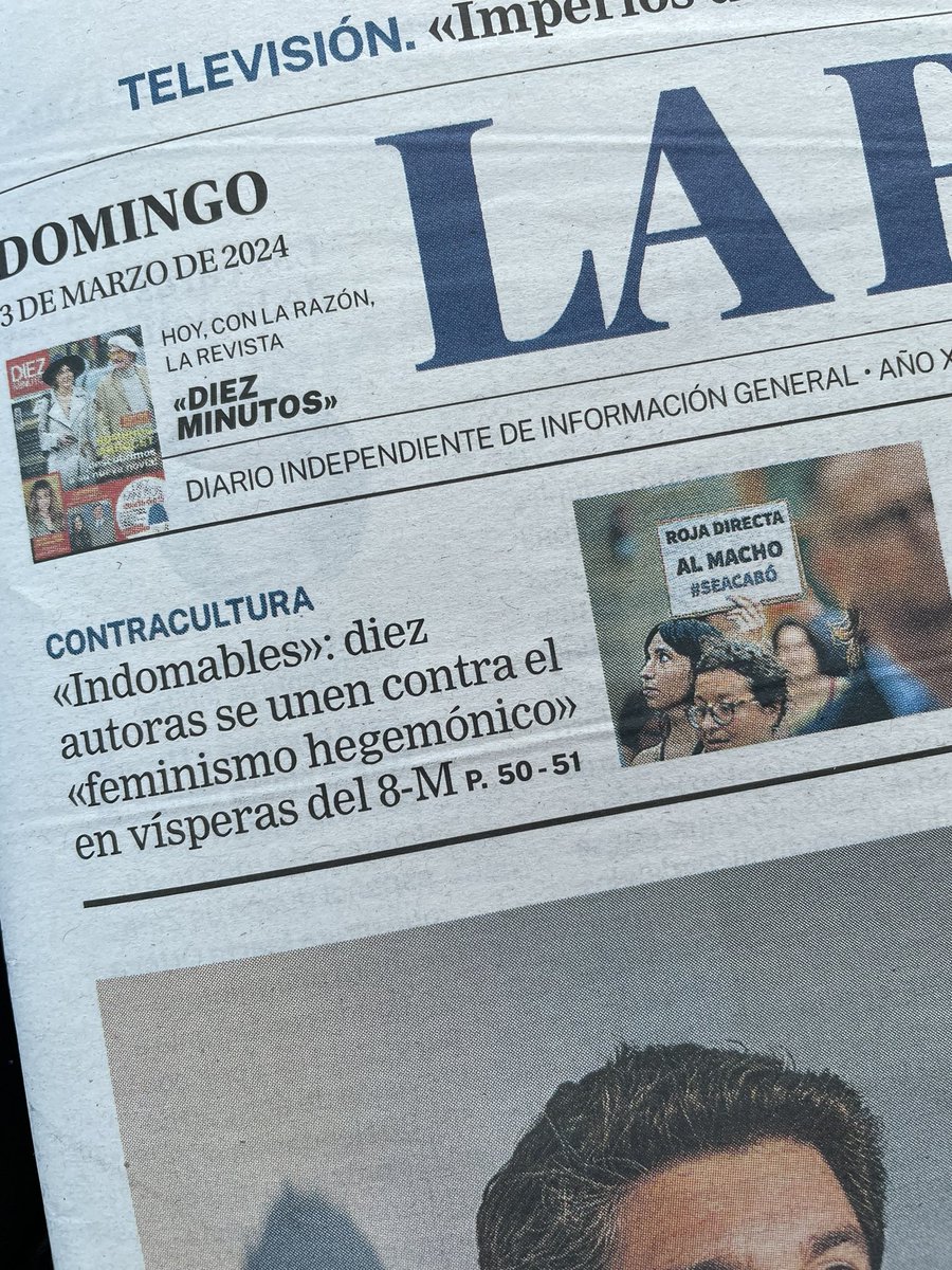 Yaiza Santos (@yaizasantos) on Twitter photo Hoy, las #Indomables de <a href="/LaderaNorteEd/">Editorial Ladera Norte</a> en portada de La Razón <a href="/BertaGDeVega/">Berta G. de Vega/🐝</a> <a href="/gimenezbarbat/">Teresa Giménez Barbat</a> <a href="/Rebevolutions/">Rebeca Argudo</a> <a href="/Proserpinasb/">Lupe Sánchez</a> <a href="/martamartirio/">Marta Martín Llaguno 😃</a> <a href="/Godivaciones/">María Blanco</a> <a href="/miriamtey/">Miriam Tey</a> <a href="/Paulafraga__/">Paula Fraga</a> y María Calvo Hoy, las #Indomables de <a href="/LaderaNorteEd/">Editorial Ladera Norte</a> en portada de La Razón <a href="/BertaGDeVega/">Berta G. de Vega/🐝</a> <a href="/gimenezbarbat/">Teresa Giménez Barbat</a> <a href="/Rebevolutions/">Rebeca Argudo</a> <a href="/Proserpinasb/">Lupe Sánchez</a> <a href="/martamartirio/">Marta Martín Llaguno 😃</a> <a href="/Godivaciones/">María Blanco</a> <a href="/miriamtey/">Miriam Tey</a> <a href="/Paulafraga__/">Paula Fraga</a> y María Calvo