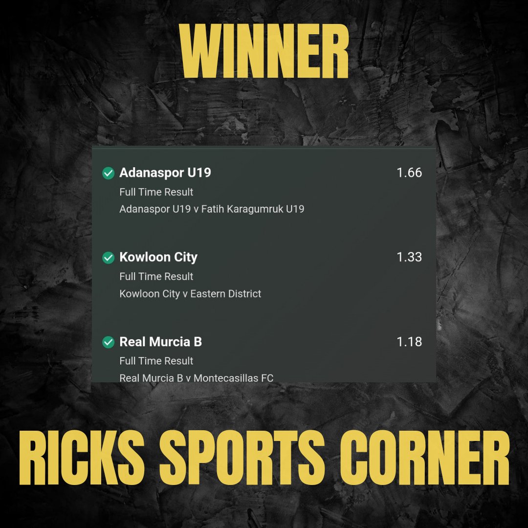 Sunday morning #winning treble #bettingpicks #tipster t.me/rickssportscor…