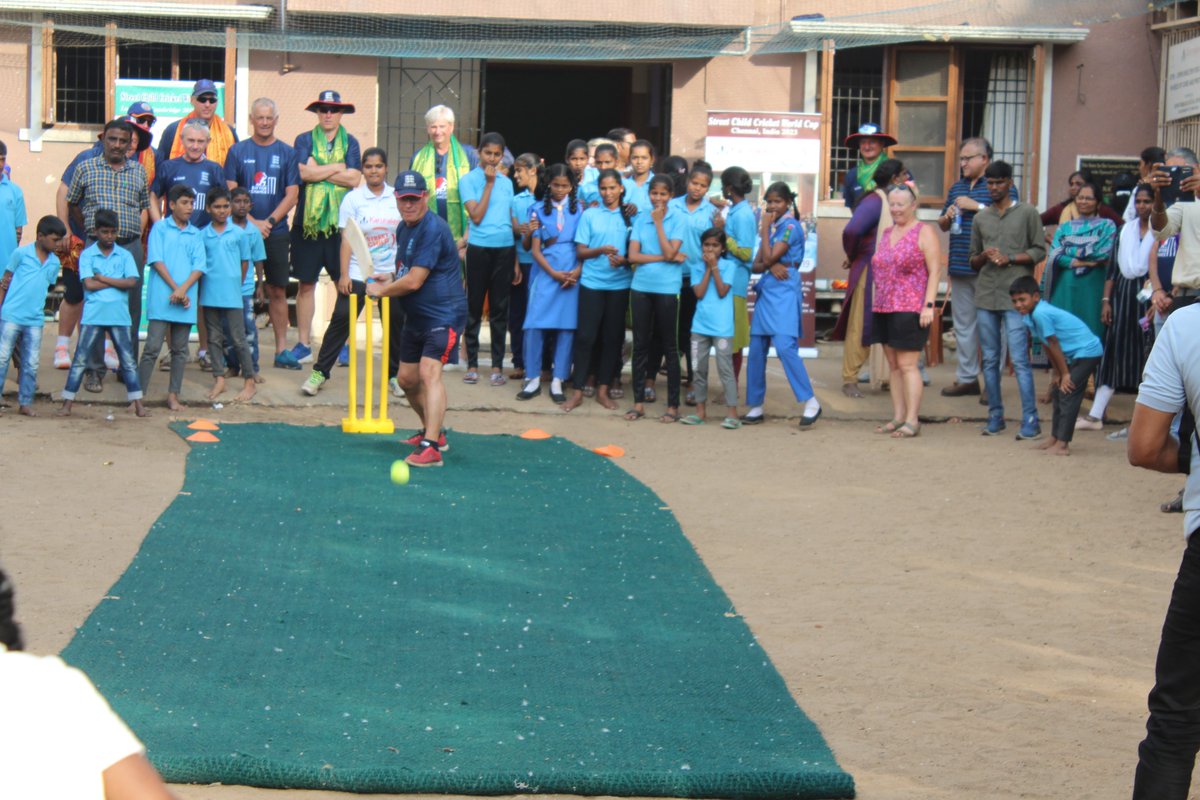 Yesterday, the squad visited the Karunalaya Project in Chennai. It currently provides clean and safe care for 28 boys and 18 girls aged 5-18. The team from the school were World Street Children cricket champions in 2019. #seniorscricket