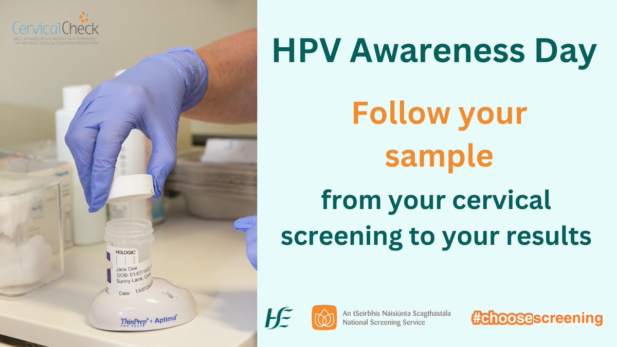 NSShse's tweet image. Ever wondered what happens to your sample once you’ve had your #HPV cervical screening? 

In our latest blog for #HPVAwarenessDay, follow your sample from your #cervicalscreening to your results.

Take the trip with us: tinyurl.com/followyoursamp…

#CervicalCheck #ChooseScreening