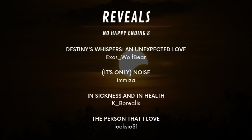 nohappyendingfs's tweet photo. A big round of applause to all the authors who participated in NHE8 👏 This fest is nothing without you 🖤💙

Thanks to everyone who took the time to check the works out. And if you haven't yet, you can still catch up on some reading ⤵️

https://t.co/1o9FYXiAW4 https://t.co/t8dUJQ6QKs