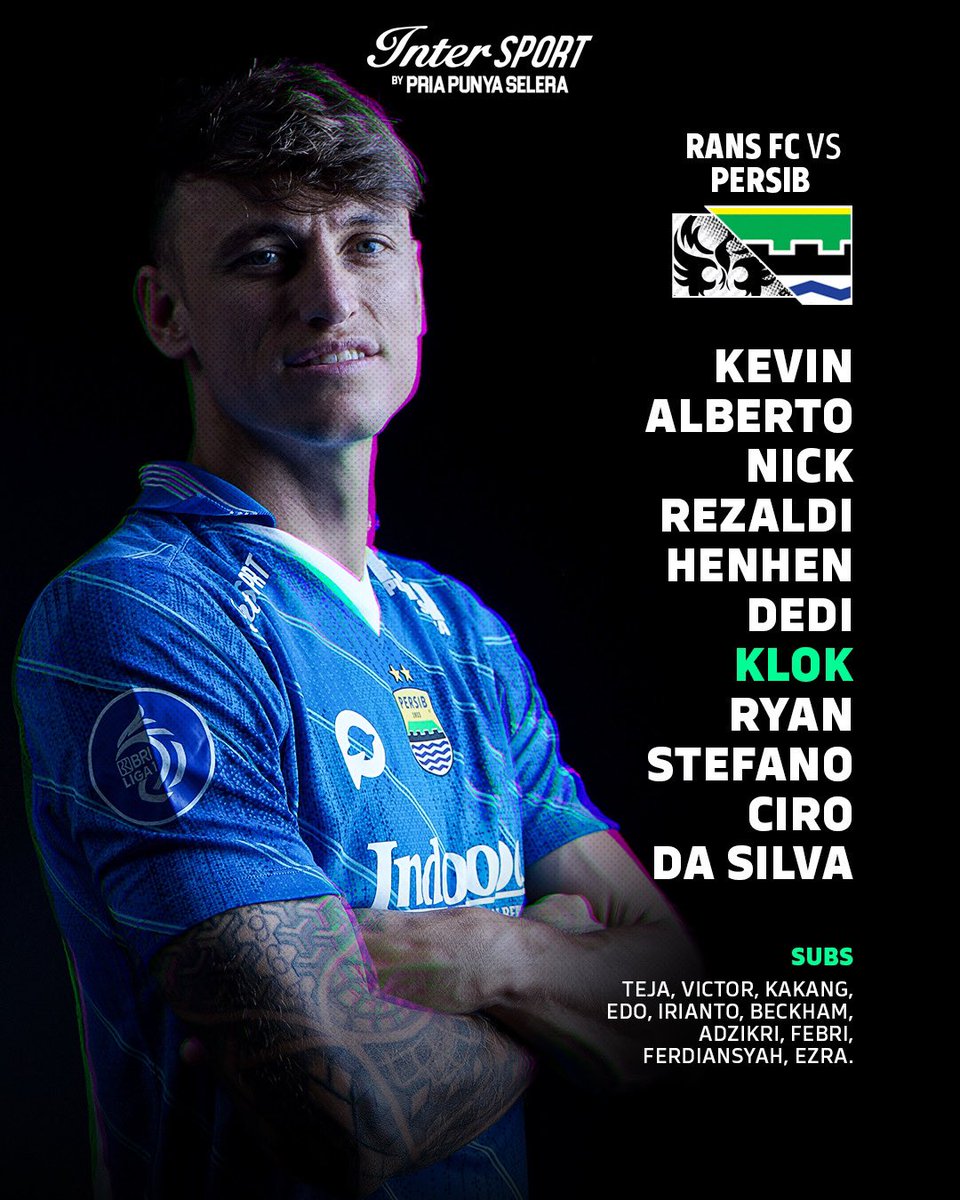 persib's tweet photo. Starting line up #PERSIB di pertandingan malam hari ini.
Gaskeuun tilu poin Pangeran Biru!🔵
 
Filtered by Intersport Pria Punya Selera

#PERSIBDAY #PriaInterSoccer https://t.co/dqyFfJ3CBL