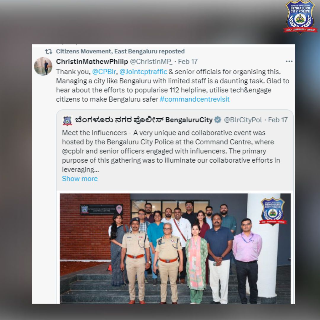 BlrCityPolice tweet picture