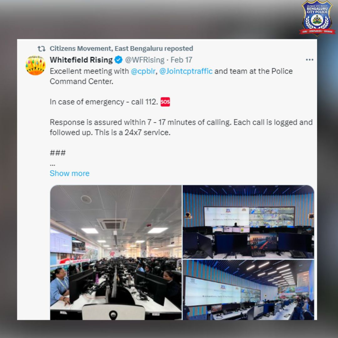 BlrCityPolice tweet picture