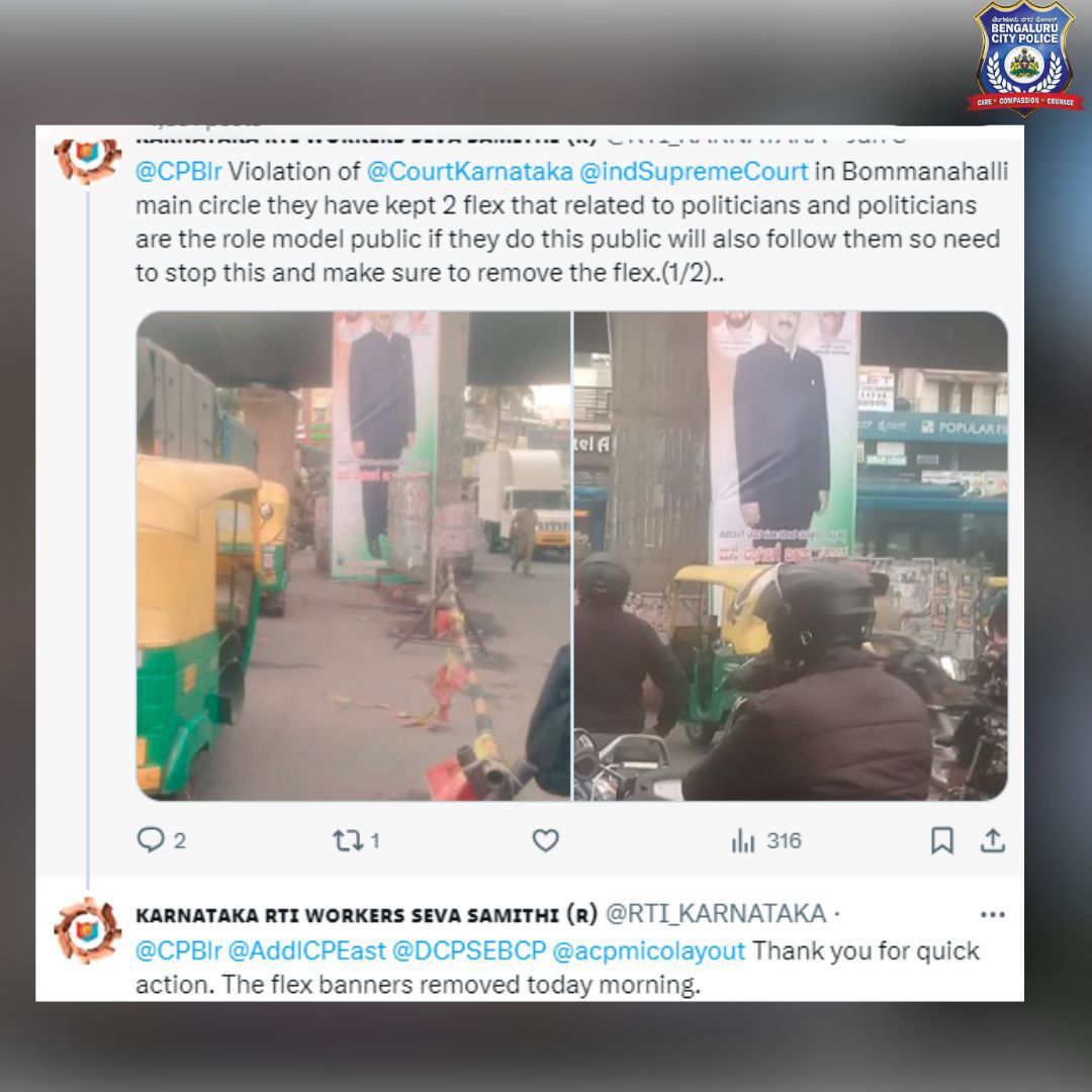 BlrCityPolice tweet picture