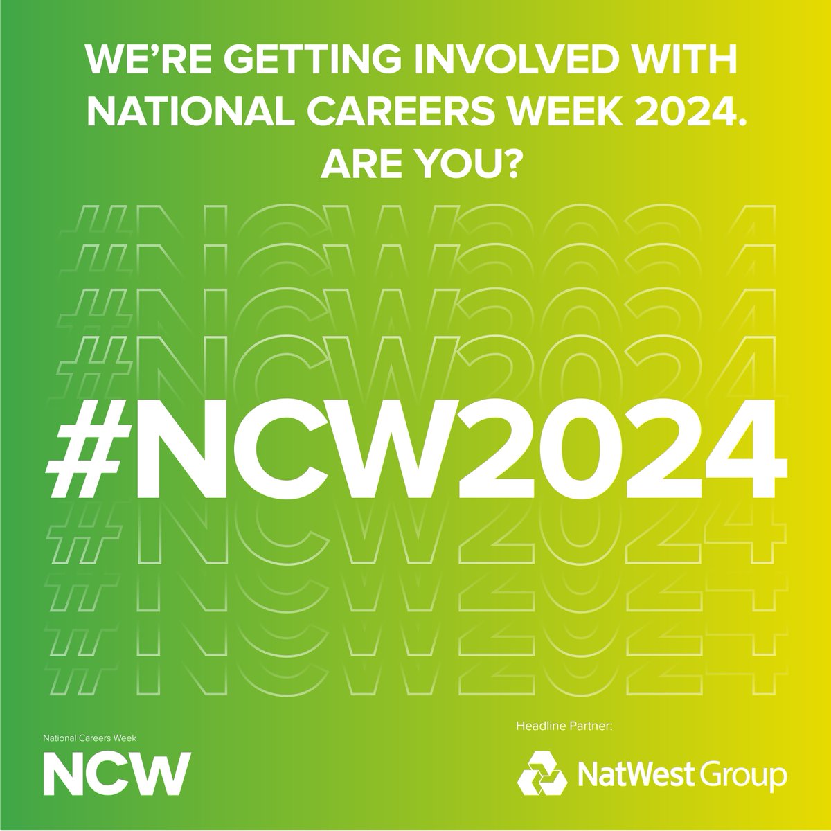 Excited to be celebrating National Careers Week next week! #NCW2024