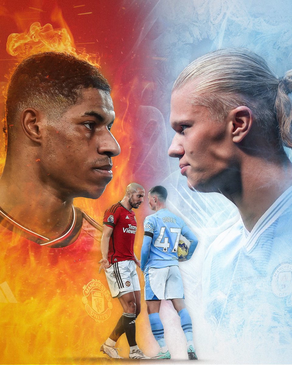 Graphics_LF's tweet photo. Manchester Derby🔥

🔵Manchester City vs Manchester United🔴

#ManchesterDerby #ManCity #ManchesterUnited #MCFC #MUFC #Rashford #Haaland #Foden #Amrabat https://t.co/CoiPcziziz