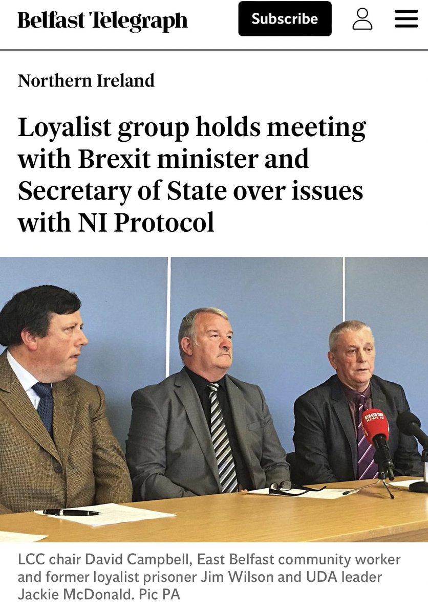 While U.K. government accuse certain politicians of extremism & label those protesting against genocide as dangerous they may wish to clarify to the British people why they meet & consult with those representing Loyalist terror groups. @georgegalloway @DerbyChrisW