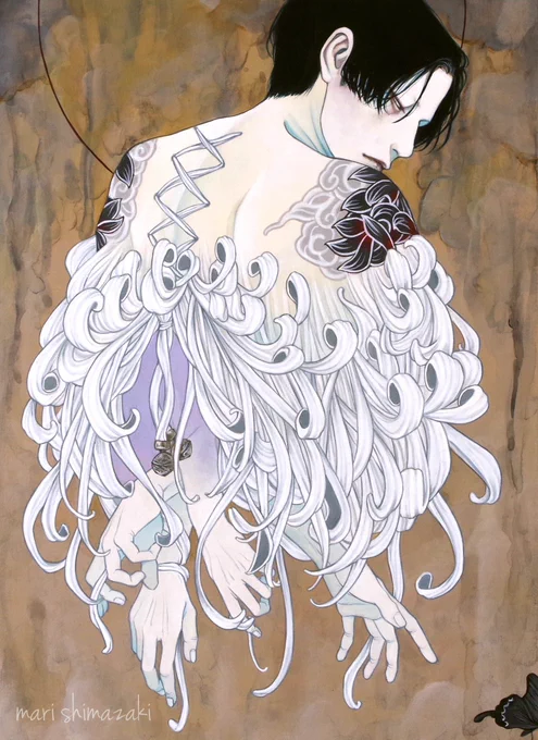 #下半身異形の子が集まるタグ花の異形 