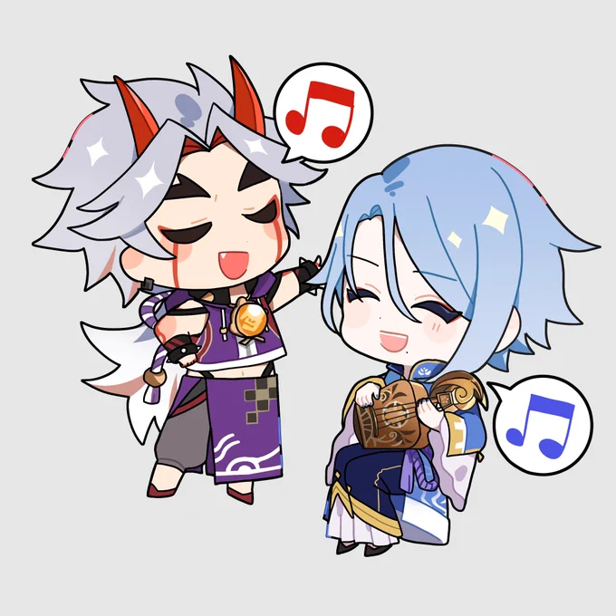 璃月風衣装の綾一#ayaitto 