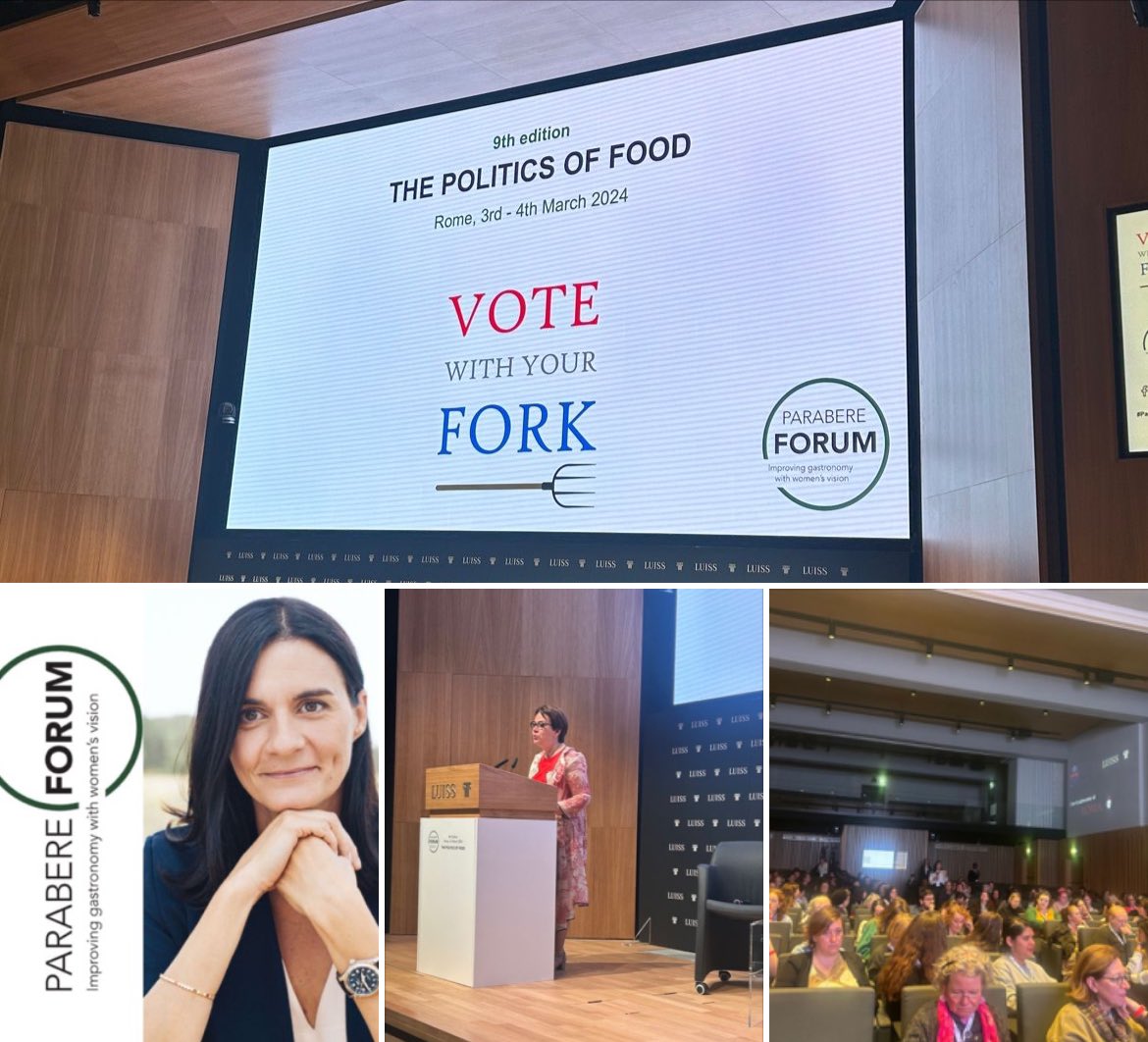 Audrey Bourolleau (@a_bourolleau) on Twitter photo The Politics of food,vote with your fork !
This is the theme of the <a href="/ParabereForum/">Parabere Forum</a> which opens today in Roma and Hectar will be one of the speaker. <a href="/canabalmaria/">Maria Canabal 🇺🇦</a>, congratulations for your impressive work over the last 9 years to create this international network of commited women The Politics of food,vote with your fork !
This is the theme of the <a href="/ParabereForum/">Parabere Forum</a> which opens today in Roma and Hectar will be one of the speaker. <a href="/canabalmaria/">Maria Canabal 🇺🇦</a>, congratulations for your impressive work over the last 9 years to create this international network of commited women