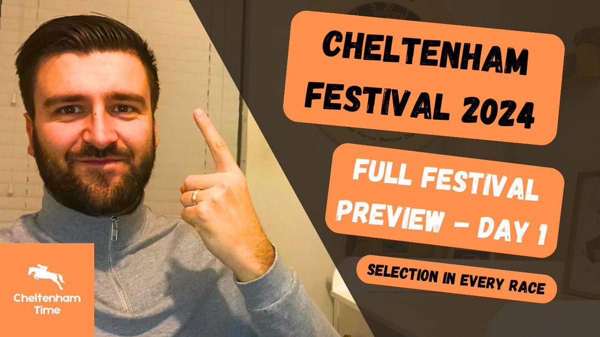 🎙️ Cheltenham Festival 2024 | Full Festival Preview | Day 1 🎙️

My thoughts around each of the races on Day 1 of the festival. A selection given for each race.

YouTube Video: youtu.be/5DHTwCdhlJc?si…

Day 2 coming soon…