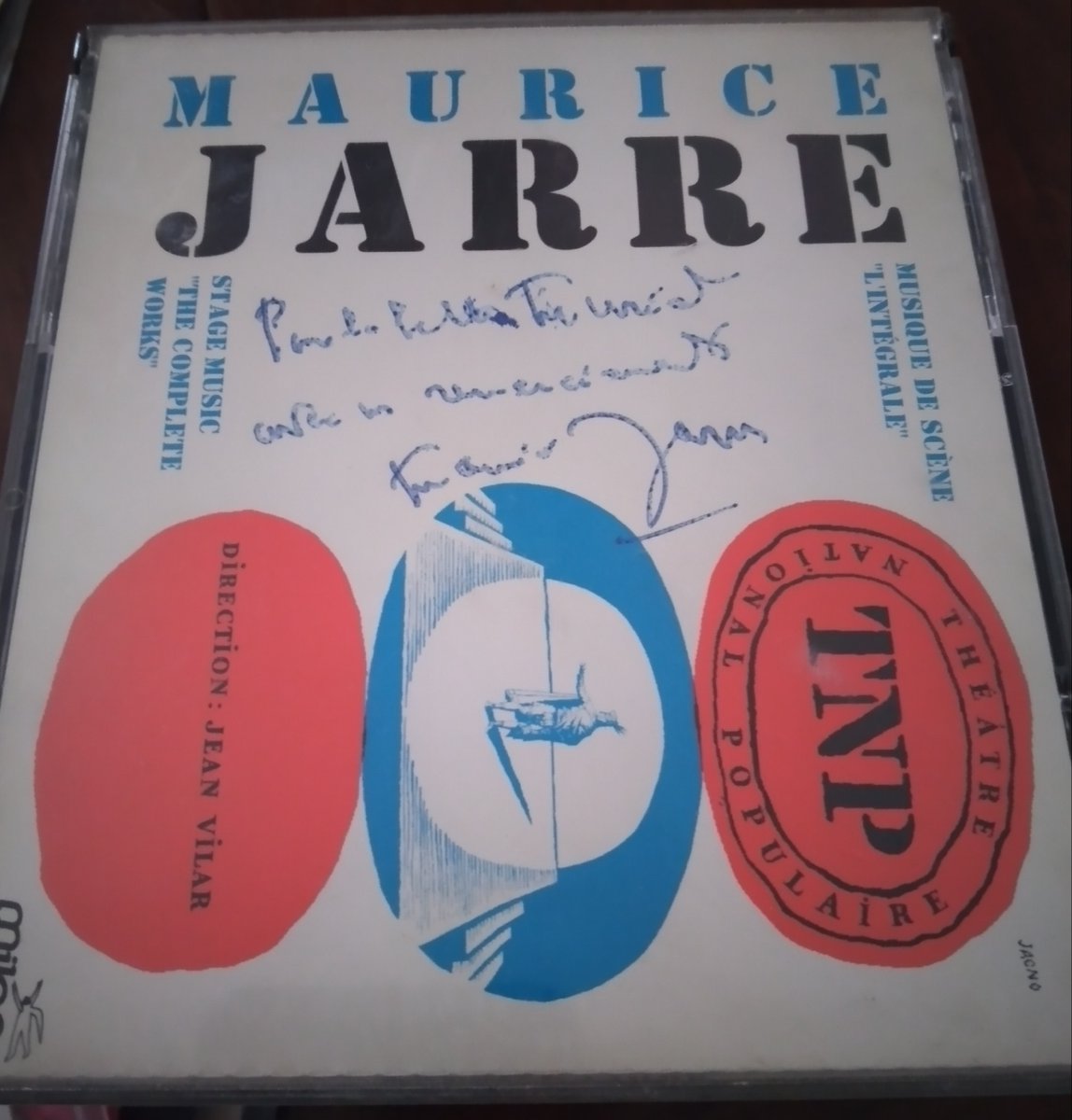 Retrouver un CD avec la dédicace de #MauriceJarre et ses musiques de scène du TNP #JeanVilar  1951-1963 
@milanmusic

Dans une autre vie..