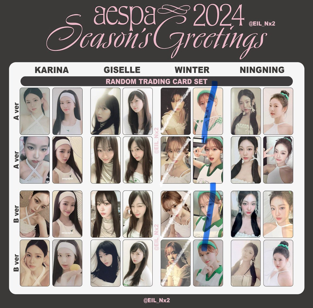 aespa season greeting シーグリ 2024 ラントレ 交換》 【求 