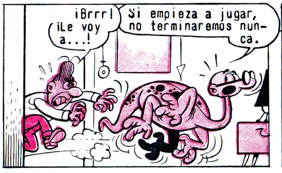 #Mortadelo como un dinosaurio. #Pulgarcito 1794 20 de septiembre de 1965