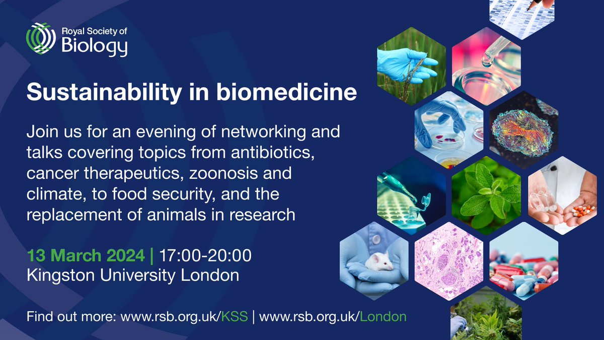 Do come and join us for this event we have organised with the Royal Society of Biology at Kingston University on 13th March. Everyone including the general public welcome to register. Please register here: lnkd.in/etr3AKje