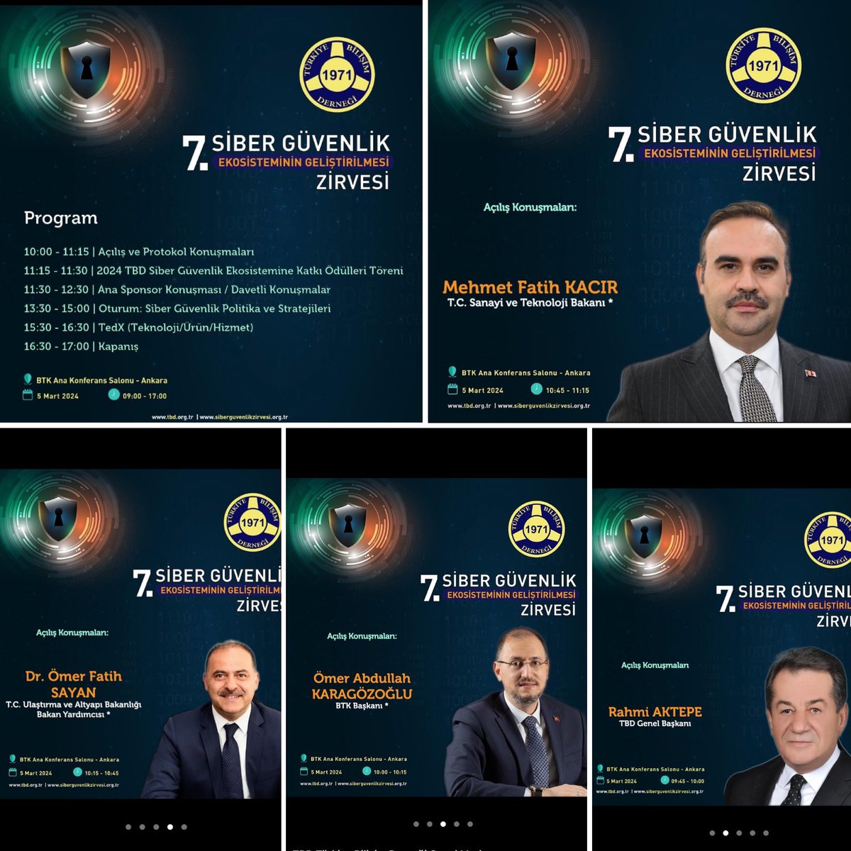 Dr. Ayşegül Ak (@draysegulak) on Twitter photo Tüm değerli paydaşları bekliyoruz.
5 Mart 2024, BTK Ana Konferans Salonu
<a href="/tbdmerkez/">TBD TÜRKİYE BİLİŞİM DERNEĞİ</a> Tüm değerli paydaşları bekliyoruz.
5 Mart 2024, BTK Ana Konferans Salonu
<a href="/tbdmerkez/">TBD TÜRKİYE BİLİŞİM DERNEĞİ</a>