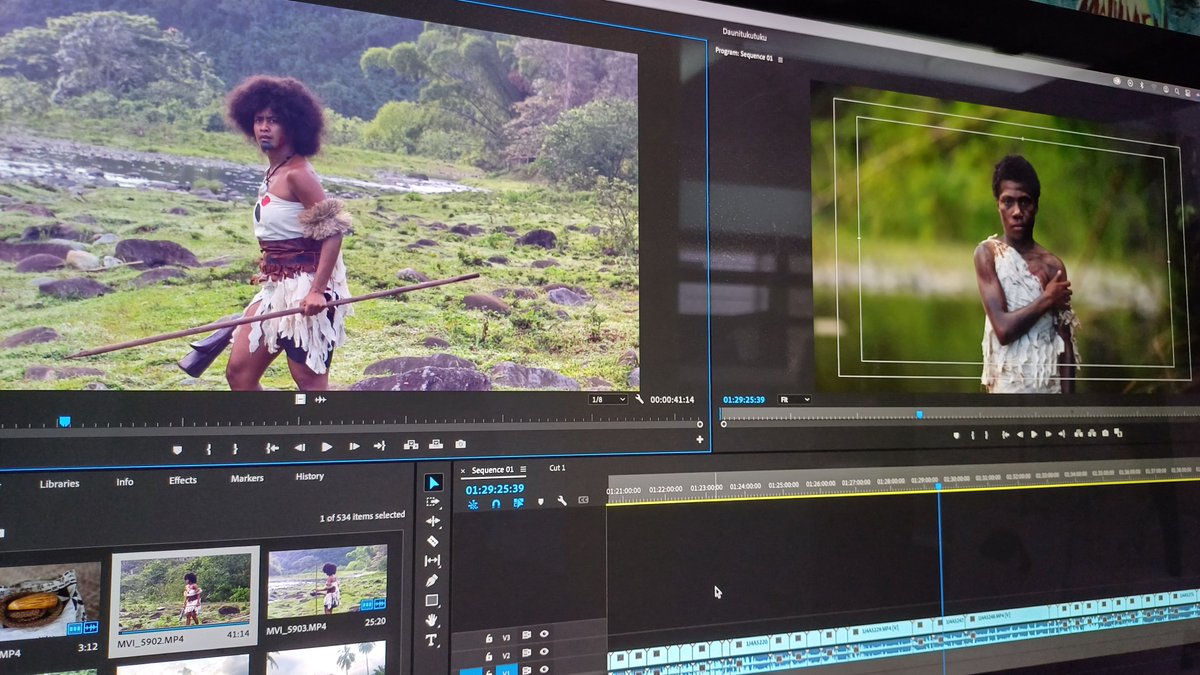 In the Post-Production stage, our Art Director turned Editor <a href="/nerdwala/">Clarence Dass</a> has been hard at work editing the short film. Below are some  amazing photos of the editing table as well as two sneak shots from the  film itself! #TeamFiji