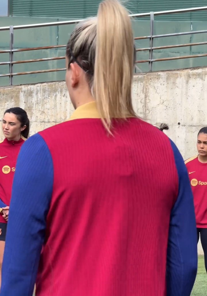 ❗Alexia Putellas attended the training session today even though UWNL winners given a day off💪🏼