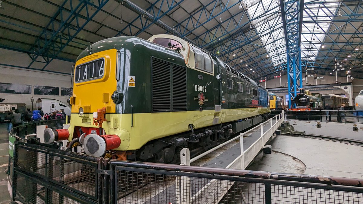 TheModsterX's tweet image. Went to the NRM. Saw some trains.